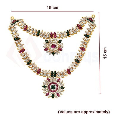 God Ornament Amman Face/Mugam with Naga Crown/Kireedom and Double Attigai/Necklace God Ornament Amman Face/Mugam with Naga Crown/Kireedom and Double Attigai/Necklace