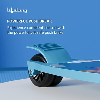 Lifelong Scooter for Kids 3+ Years - Foldable Kids Scooter with LED Wheels & Adjustable Height - Kick Scooter Capacity 50kg