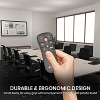 Portronics SlideMate Wireless Presenter Remote with Red Laser Pointer, Dual Type-C & USB Receiver, Slideshow Control for Laptop, Mac, PC, and Projectors (Black) Portronics SlideMate Wireless Presenter Remote with Red Laser Pointer, Dual Type-C & USB Receiver, Slideshow Control for Laptop, Mac, PC, and Projectors (Black)