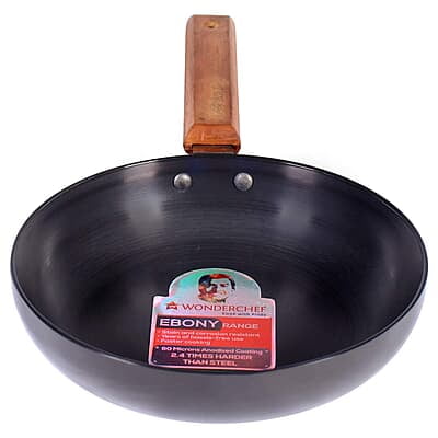 Wonderchef Ebony Non-stick 20 cm Deep Fry Pan 3.25 mm thickness ideal for deep frying Wonderchef Ebony Non-stick 20 cm Deep Fry Pan 3.25 mm thickness ideal for deep frying