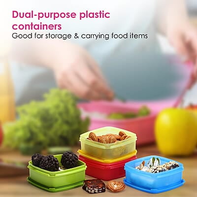 Varmora V Fresh 250 ml  Set of 6 FDA Approved BPA-Free Fun Colors Fresh and Hygienic Food Storage Container