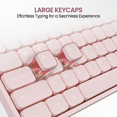 Portronics Ki-Pad 3 USB Wired Keyboard with Large Keycaps, Noise-Free Typing, Fn Multimedia Hotkeys, Full-Size Layout with Num Pad, Ergonomic Design, 1.5m USB Cable