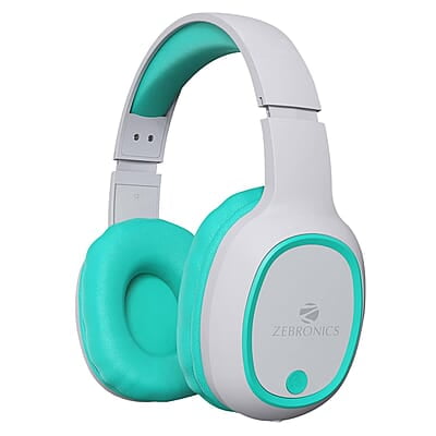 ZEBRONICS Thunder Bluetooth 5.3 Wireless Over ear Headphones with 60H Backup, Gaming Mode, Dual Pairing, ENC, AUX, Micro SD, Voice Assistant, Comfortable Earcups, Call Function
