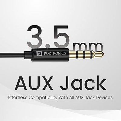 Portronics Conch Theta A in Ear 3.5mm Wired Earphones with In Line HD Mic, Powerful Audio, 14.2mm Dynamic Driver, Unique Earbuds Design, TPE Anti Tangle Wire,In line Controls,Wide Compatibility(White) Portronics Conch Theta A in Ear 3.5mm Wired Earphones with In Line HD Mic, Powerful Audio, 14.2mm Dynamic Driver, Unique Earbuds Design, TPE Anti Tangle Wire,In line Controls,Wide Compatibility(White)
