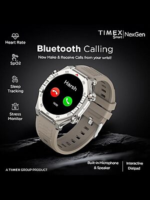 TIMEX Smart NexGen 1.43"(3.6cm) AMOLED Display with Functional  Smartwatch for Unisex - TWTXW703T