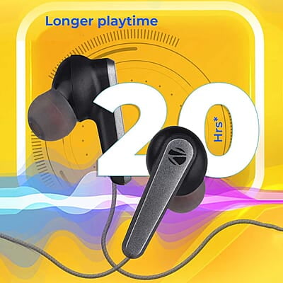 ZEBRONICS Zeb-Escape 10 Wireless BT Earphone with Neckband Volume/Media Control Magnetic earpiece