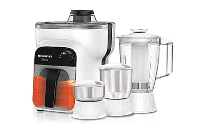 Havells Stilus 500 Watt Juicer Mixer Grinder 4 Jar With 3 Speed Led Indication