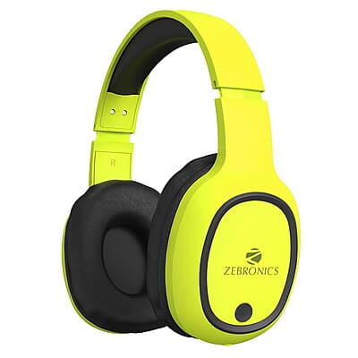 ZEBRONICS Thunder Bluetooth 5.3 Wireless Over ear Headphones with 60H Backup, Gaming Mode, Dual Pairing, ENC, AUX, Micro SD, Voice Assistant, Comfortable Earcups, Call Function