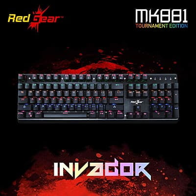 RedGear Invador MK881 | Wired Mechanical Gaming Keyboard RedGear Invador MK881 | Wired Mechanical Gaming Keyboard
