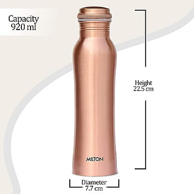 MILTON Copperas 1000 Copper Bottle, 950 ml, 1 Piece, Copper