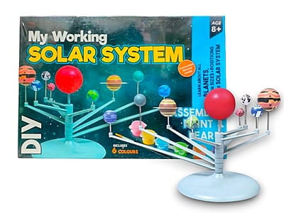 Kids Solar System Model Kit for Kids, Paint and Assemble Kit for School Project and Kids Learning, DIY Science Modal Kit for School and Home, with All Materials to Make Solar System