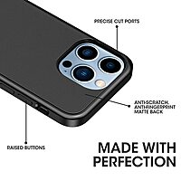 GRIPP Amaze Back Case Compatible iPhone 13 Pro Max 6.7 inch Scratch Resistance PC Shield with Tough Bumper Drop Tested Total Protection Back Cover - (Black) GRIPP Amaze Back Case Compatible iPhone 13 Pro Max 6.7 inch Scratch Resistance PC Shield with Tough Bumper Drop Tested Total Protection Back Cover - (Black)
