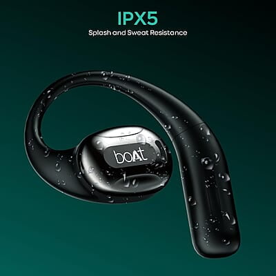boAt Newly Launched Airdopes Progear Open Ear Ear Buds W/Air Conduction Technology, 4 Mics W/Ai-Enx, 100Hrs Playback, 15Mm Drivers, Secure Fit,Beast Mode W/ 40Ms Latency,ASAP Charge