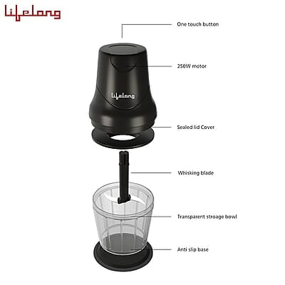 Lifelong 250W Regalia Plus Electric Chopper - 600 ml Jar