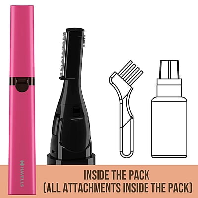 Havells FD5006 Trimmer, Easy and Smooth Hair Removal, Ideal for Upper Lip, Side burns and precise shaping of eyebrows