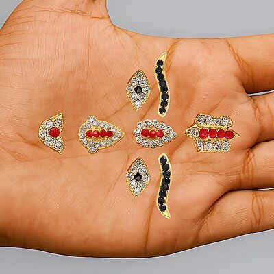 God Face Ornament - Eye, Eye brow, Thilak God Face Ornament - Eye, Eye brow, Thilak