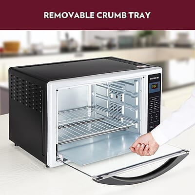 Borosil DigiPro 38 L Digital Oven Toaster & Grill, Convection Mode, 6 Pre-set Menus, Temperature Control, Chrome