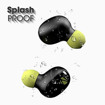 ZEBRONICS ZEB-SOUND BOMB 1 TWS Earbuds with BT5.0, Up to 12H Playback, Touch Controls, Voice Assistant, Splash Proof with Type C Portable Charging Case