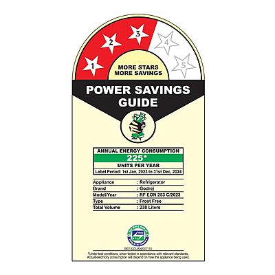 Godrej 238 L 3 Star With 95%+ Food Surface Disinfection with Nano Shield Technology Godrej 238 L 3 Star With 95%+ Food Surface Disinfection with Nano Shield Technology