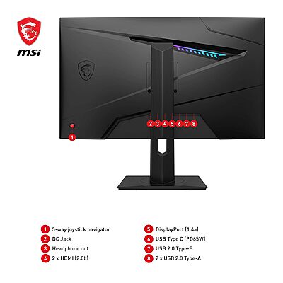 MSI MAG, 27-Inch Rapid IPS, 180Hz QHD Gaming Monitor, MAG 274QRF QD E2 MSI MAG, 27-Inch Rapid IPS, 180Hz QHD Gaming Monitor, MAG 274QRF QD E2