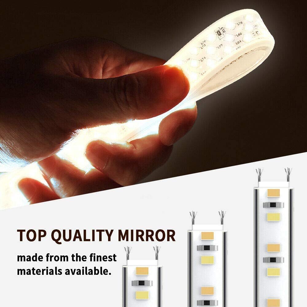 Round LED Touch Sensor Mirror