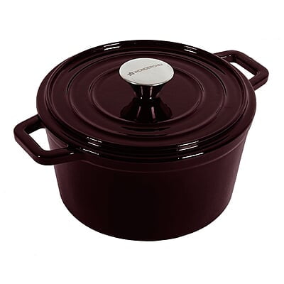 Wonderchef Ferro Cast-Iron Casserole with Lid- 24cm, 3.6L, 4.5mm Wonderchef Ferro Cast-Iron Casserole with Lid- 24cm, 3.6L, 4.5mm