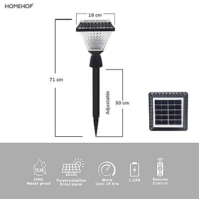 Garden Solar Light 10 LED Outdoor, Pathway, Home Decor, Waterproof, Decorative, Landscape,Bollard Lamp 2200mAh Garden Solar Light 10 LED Outdoor, Pathway, Home Decor, Waterproof, Decorative, Landscape,Bollard Lamp 2200mAh