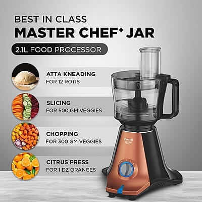 Preethi Zodiac Stardust Mixer Grinder for Kitchen, 5 Jars 750 Watt Mixie