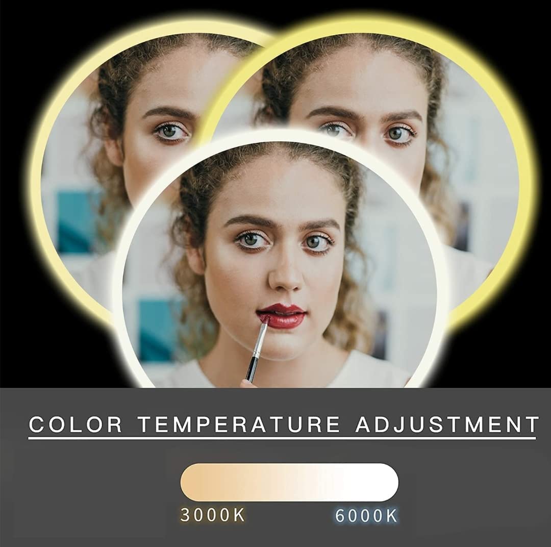 Round LED Touch Sensor Mirror