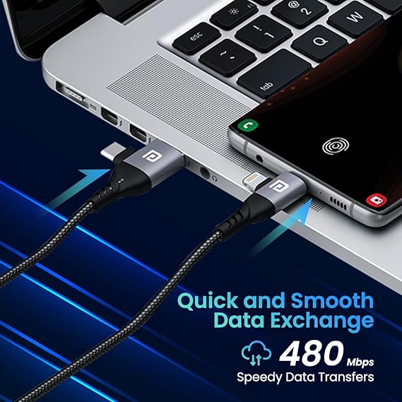Portronics Konnect 4 IN 1 Multi Functional Charging Cable with Type C to Type C, Type C to Lightning, Supports Data Transfer, Compatible with All Android & iOs Smartphones, Tablet/Ipads & Macbook Portronics Konnect 4 IN 1 Multi Functional Charging Cable with Type C to Type C, Type C to Lightning, Supports Data Transfer, Compatible with All Android & iOs Smartphones, Tablet/Ipads & Macbook