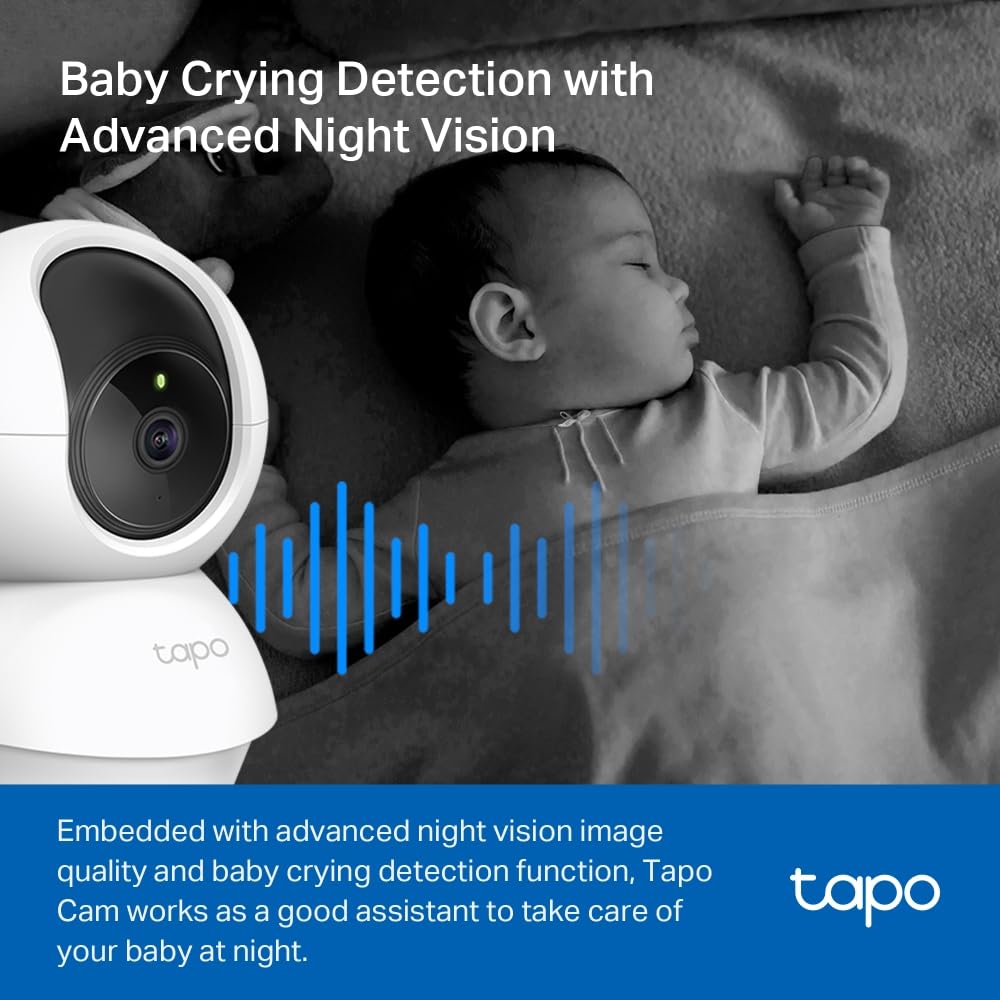 TP-Link Tapo C210 360° 3MP Full HD 2304 X 1296P Video Pan/Tilt Smart Wi-Fi Security Camera | Alexa Enabled | 2-Way Audio| Night Vision| Motion Detection | Indoor CCTV TP-Link Tapo C210 360° 3MP Full HD 2304 X 1296P Video Pan/Tilt Smart Wi-Fi Security Camera | Alexa Enabled | 2-Way Audio| Night Vision| Motion Detection | Indoor CCTV