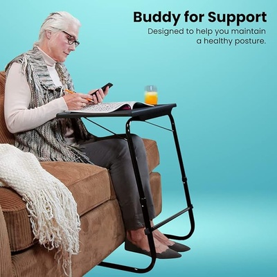 Portronics My Buddy F Multipurpose Movable & Adjustable Laptop Table (Black) Portronics My Buddy F Multipurpose Movable & Adjustable Laptop Table (Black)