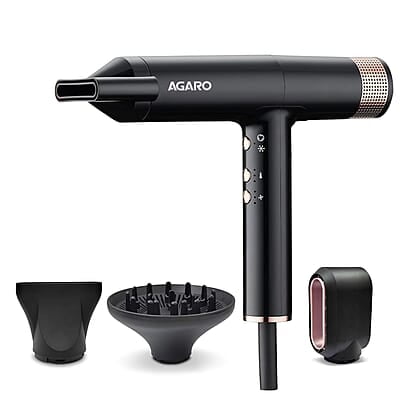 AGARO Bldc Professional Hair Dryer 2000 Watts,110000 Rpm,Fast Drying,3 Speed 3 Temperature Settings