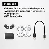 Sony LinkBuds WF-L900 Truly Wireless Bluetooth in Ear Earbuds, Open-Ring Design, Ambient Sound, 17.5 Hrs Battery (Black) Sony LinkBuds WF-L900 Truly Wireless Bluetooth in Ear Earbuds, Open-Ring Design, Ambient Sound, 17.5 Hrs Battery (Black)