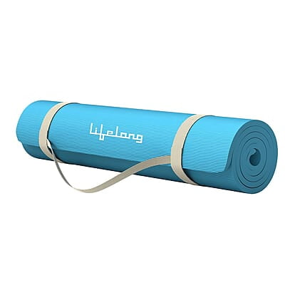 Lifelong Yoga mat for Women & Men EVA Material 6mm Anti Slip for Gym Workout Lifelong Yoga mat for Women & Men EVA Material 6mm Anti Slip for Gym Workout