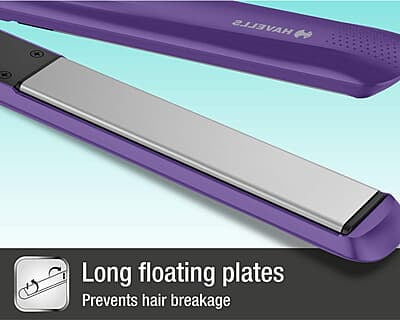 Havells HS4101 Ceramic Plates Fast Heat up Hair Straightener, Straightens & Curls, Suitable for all Hair Types Havells HS4101 Ceramic Plates Fast Heat up Hair Straightener, Straightens & Curls, Suitable for all Hair Types
