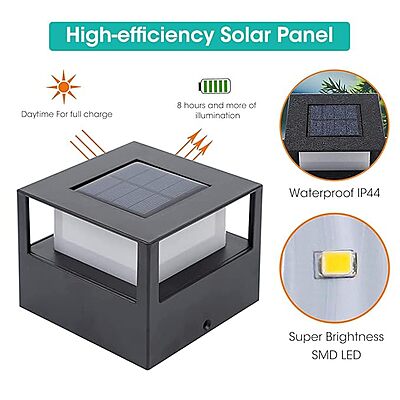 ROYAL Solar Garden /Gate/ Boundary Wall Light Yellow Light ROYAL Solar Garden /Gate/ Boundary Wall Light Yellow Light