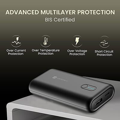 Portronics Power Pod 10K Advanced 10000 mAh Smallest Power Bank with 22.5W Max Output