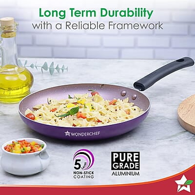 Wonderchef Valencia Non-Stick Fry Pan 1.5 litres Capacity  Size 24 cm