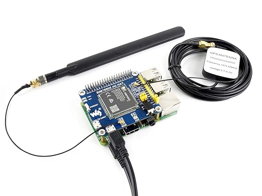SIM7600G-H 4G HAT For Raspberry Pi, LTE Cat-4 4G / 3G / 2G Support, GNSS Positioning, Global Band