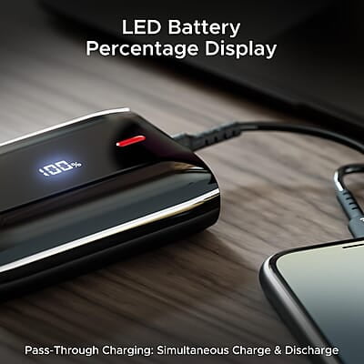 boAt  EnergyShroom PB300 Air 10000mAh Power Bank (Carbon Black)