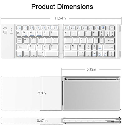 ZOOOK Palm Pad Bluetooth Keyboard