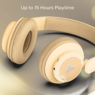 boAt Rockerz 450 Bluetooth On Ear Headphones with Mic, Upto 15 Hours Playback, 40MM Drivers, Padded Ear Cushions, Integrated Controls and Dual Modes