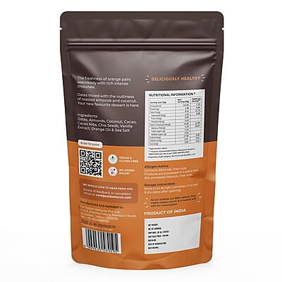 EAT BETTER CO - Better Laddoos - Orange & Chocolate - Delicious Sugar-Free Laddoos | Energy-Bar Replacement | Dry-Fruit Laddoo | High Protein And Instant Energy - Pack Of 20 - 200 Gm