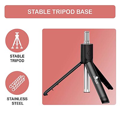 Kratos Selfie Stick Tripod Stand, 3 in 1 Multifunctional Design, Rechargable LED Light Kratos Selfie Stick Tripod Stand, 3 in 1 Multifunctional Design, Rechargable LED Light