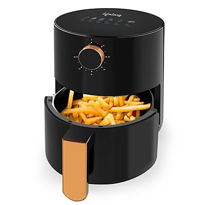 Lifelong 2.5L Air Fryer For Home-800W Small Airfryer Machine To Fry,Bake&Roast With Timer Control-Oil Free Fryer Machine-Electric Air-Fryer With 360° Black Lifelong 2.5L Air Fryer For Home-800W Small Airfryer Machine To Fry,Bake&Roast With Timer Control-Oil Free Fryer Machine-Electric Air-Fryer With 360° Black