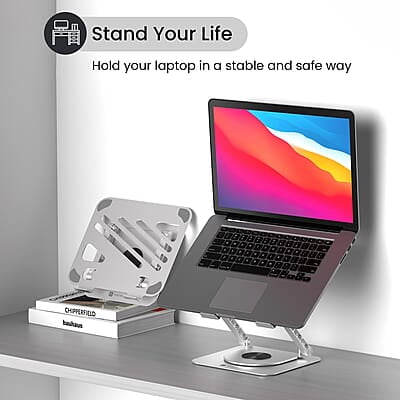 Portronics My Buddy K3 Portable Laptop Tabletop Stand I Foldable & Adjustable for Laptops Up to 15.6 Inches