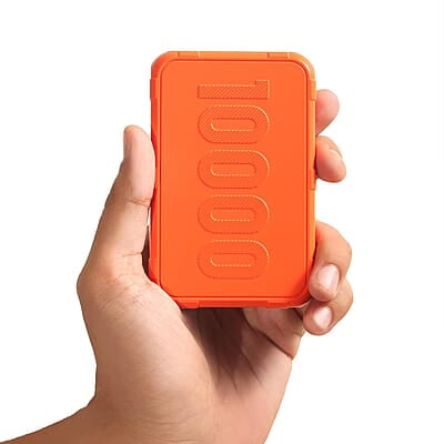 Ambrane 10000mAh Rugged, Slim & Compact Powerbank, 22.5W Fast Charging, USB & Type C Output
