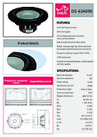 DS-63A0904 Mid Woofer 6.5" 4Ohms 120 Watts aluminium cone (2 Pcs) LIMITED EDITION DS-63A0904 Mid Woofer 6.5" 4Ohms 120 Watts aluminium cone (2 Pcs) LIMITED EDITION