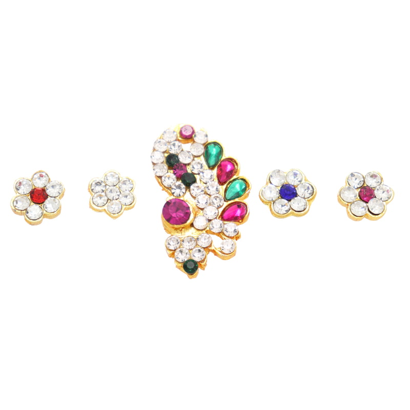 God Ornament Multi-stone bindi/thilagam/Pottu God Ornament Multi-stone bindi/thilagam/Pottu